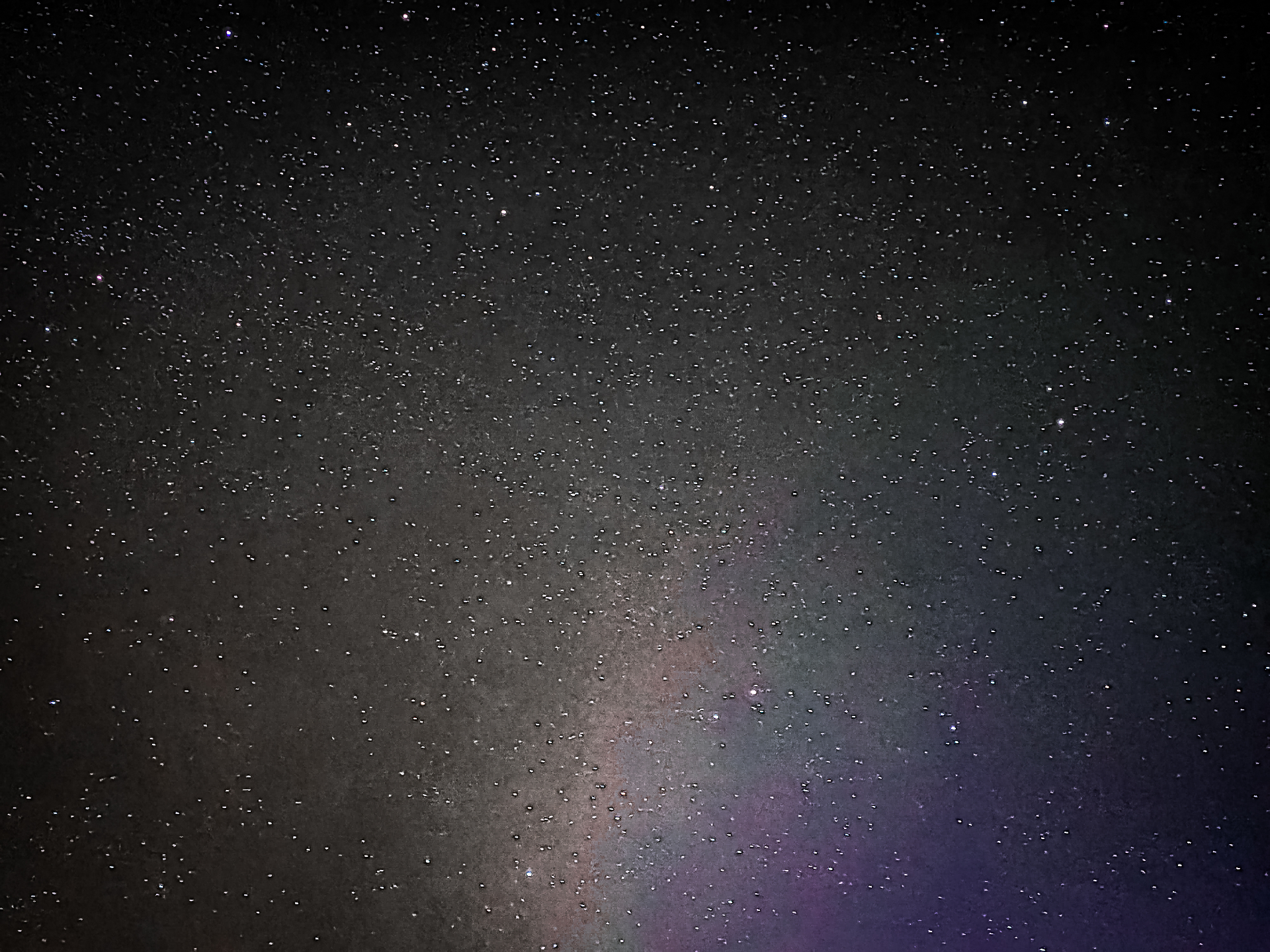 Milky Way galaxy scan with dense star field